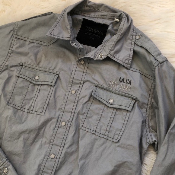 Gray button up - Picture 2 of 6